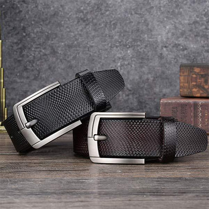 Vintage Cowhide Leather Belt | Genuine Leather | Classic Western Style | Durable and Stylish | Retro Fashion Accessory for Men and Women | Adjustable Strap