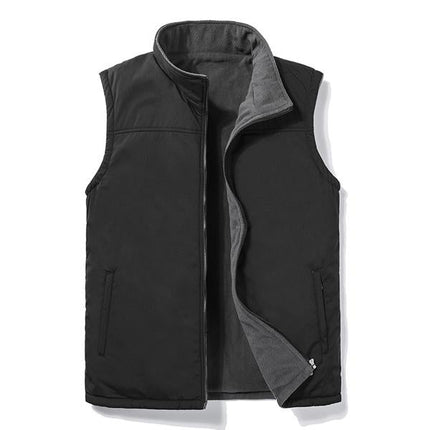 Men's Reversible Fleece Vest | Warm & Versatile Outerwear | Cozy & Stylish Sleeveless Jacket for All Seasons | Double-Sided Comfort | Ideal for Layering & Everyday Wear