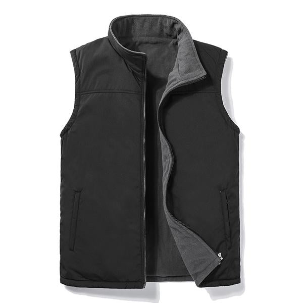 Men's Reversible Fleece Vest | Warm & Versatile Outerwear | Cozy & Stylish Sleeveless Jacket for All Seasons | Double-Sided Comfort | Ideal for Layering & Everyday Wear