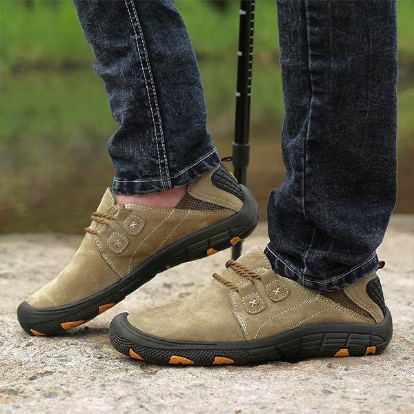 Men's Outdoor Trail Hiking Shoes | Comfortable Casual Footwear | Matte Finish | Easy Twin Gore Entry | Flexible Rubber Sole | Collapsible Heel Pad
