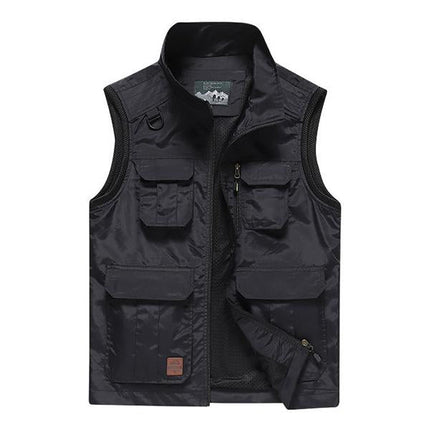 Men's Quick-Drying Outdoor Vest | Casual Lightweight Sleeveless Jacket | Breathable Summer Travel Wear | Versatile Hiking Vest