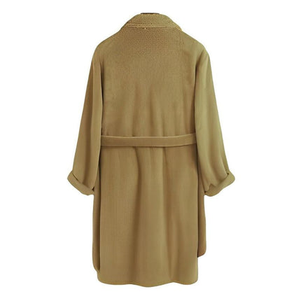 Men's Plush Lapel Coat | Single Breasted | Solid Color | Classic & Sophisticated Design | Warm & Cozy Outerwear for Winter | Long Sleeve | Multiple Sizes | Versatile Styling | Durable Fabric