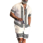 Men's Stylish Printed Slim Fit Short Sleeve Shirt Set | Premium Fabric | Vibrant Colors | Modern Summer Casual Wear | Eye-Catching Designs | Comfortable & Durable