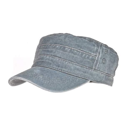 Men's Casual Vintage Flat Cap | Cotton Polyester | Adjustable Buckle | Breathable Comfortable | Outdoor Sports Hat | Solid Colors: Army Green Navy Brown Khaki Black | All Seasons