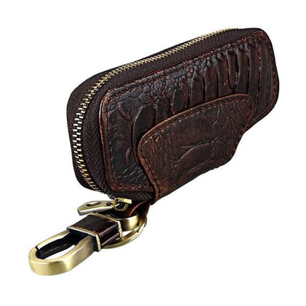 Leather Key Holder | Vintage Style | Slim Design | Secure Key Organizer | Durable | Classic Look | Convenient Key Management | Perfect for Everyday Use
