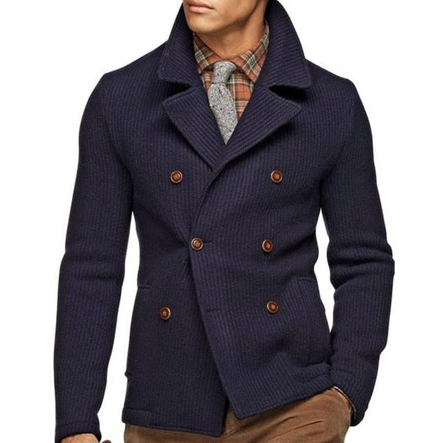 Men's Corduroy Blazer | Vintage Style Solid Color | Notched Lapel | Double-Breasted | Long Sleeve | Modern Fit | Multiple Pockets | High-Quality Durable Fabric | Elegant Business Casual Option | Sizes S-3XL