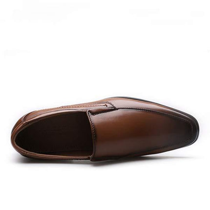 Men's Leather Loafers | Slip-On Shoes | Hand-Sewn | Durable Rubber Sole | Classic Style