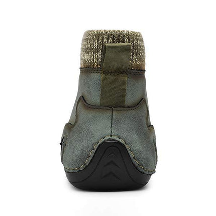 Vintage Leather Ankle Boots for Men | High-Quality Fit | Flexible Rubber Sole | Lightweight & Comfortable | Casual Boots for Work & Weekend
