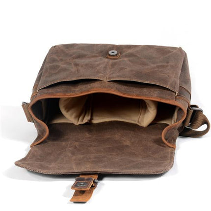 Vintage Canvas Camera Bag | Durable Photography Gear | Stylish Camera Backpack | Protective Equipment Storage | Retro Design | Trendy Photography Accessory | Canvas Material | For DSLR and Mirrorless Cameras