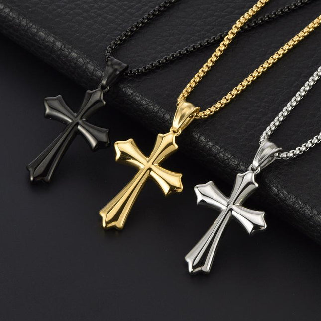 Vintage Cross Pendant Necklace | Casual Jewelry | Unisex Style | Unique Design | Everyday Wear