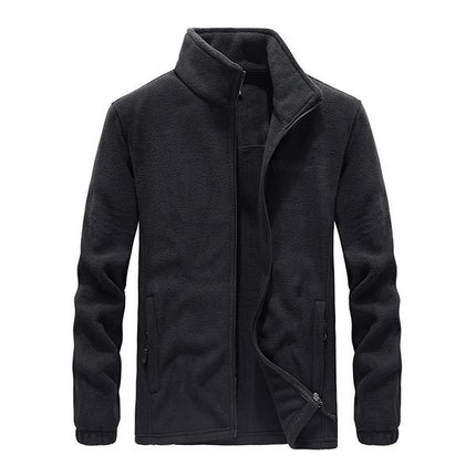 Men's Fleece Jacket | Winter Warm Outerwear | Soft Zip-up Coat for Men | Casual Comfortable Style | Outdoor Layer