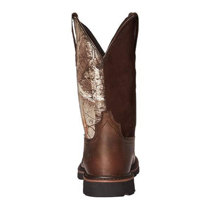 Men's Western Cowboy Boots | Durable Rubber Outsole | Innovative Cushioning | Full-Grain Leather | Comfortable All-Day Wear | Side Pulls for Easy Entry