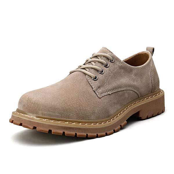 Men's Strappy Oxford Shoes | Round Toe | Casual Style | Soft Fabric | Lightweight Design | Cushioned Comfort | Matte Finish | Leather Lined | Breathable | Durable Rubber Sole