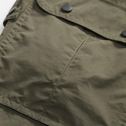 Men's Outdoor Quick-Drying Vest | Quick-Dry Fabric | Breathable Mesh Lining | Multiple Pockets | Adjustable Drawstring Hem | Hiking Camping Fishing | Available in Green Red Black | Sizes S-XXL