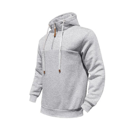 Men's Hooded Sweatshirt and Jogger Pants Set | Relaxed Fit | Adjustable Drawstring Hood | Full-Length Elastic Cuff Joggers | Soft Breathable Cotton Blend | Casual Sportswear Loungewear | Pockets