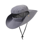 Men's Outdoor Sun Hat | Breathable Mesh | Big Brim | Spring Summer | Dome Top | Travel Beach Fishing Hiking Camping | Sunscreen Sunshade | Acrylic