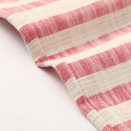 Men's Cotton Linen Shorts | Stripe Elastic Waist | Straight Cut | Breathable Fabric | Summer Casual | Lightweight Comfort | Practical Pockets | Adjustable Fit | Versatile Style