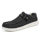 Men's Canvas Loafers | EVA Outsole | Premium Washed Canvas | Elastic Laces | Lightweight Comfort | Rounded Toe Design | Breathable Fabric | Odor-Reducing Insole | Machine Washable | Ideal Casual Shoe