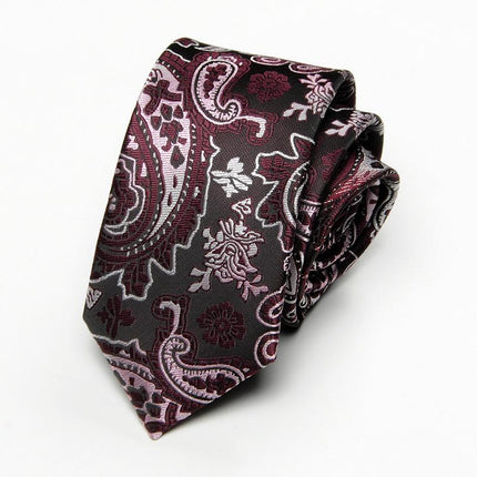 Men's Paisley Cashew Pattern Neck Tie | Stylish Business Casual | Elegant Design for Office & Events | High-Quality Fabric | Versatile Accessory for Men | Timeless Classic Style | Perfect Gift for Fashion-Forward Individuals