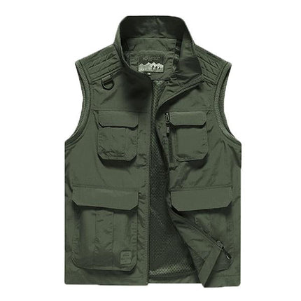 Men's Quick-Drying Outdoor Vest | Casual Lightweight Sleeveless Jacket | Breathable Summer Travel Wear | Versatile Hiking Vest