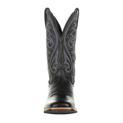 Men's Vintage Leather Tall Boots | Embroidered Design | Mid-Height | Slip-Resistant Sole | Comfortable Lining | Durable & Stylish | Classic Versatile Look | High-Quality Handcrafted Footwear