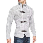Men's Cable Knit Slim Cardigan | Stand Collar | Zipper Closure | Soft Breathable Fabric | Stylish Pockets | Comfortable Fit | Versatile Layering | Multiple Colors | Perfect for Casual & Semi-Formal | Easy Care
