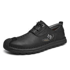 Men's Loafers | Casual Leather Shoes | Retro Style | Comfortable Leather Upper | Hand Stitched | Cushioned Footbed | Flexible Rubber Sole | Medium Width