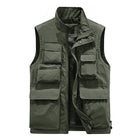 Men's Quick Dry Outdoor Vest | Multi-Pocket Design | Zipper Placket | Stand Collar | Soft Lightweight Material | Ideal for Hiking & Travel | 2022 New Design