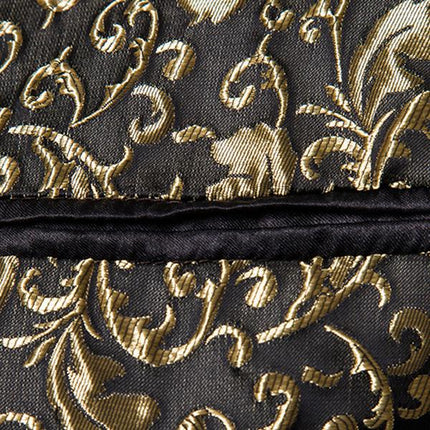Men's Vintage Jacquard Blazer | Single Button Lapel | Soft Cotton Polyester Blend | Classic Collar | Long Sleeve | Fully Lined Nylon | Chest & Waist Welt Pockets | Retro Suit Jacket | Elegant Gentleman's Style