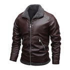 Men's Leather Jacket | Fur Lined | Plus Velvet Thickening | Luxurious Warm Outerwear | Premium Quality | Stylish Winter Coat | Water Resistant | Windproof | Tailored Fit | Zippered Front | Functional Pockets