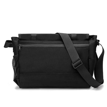 Men's Canvas Shoulder Bag | Vintage Crossbody Satchel | Casual Messenger Bag | Adjustable Strap | Multi-Pocket Design | Travel & Everyday Use