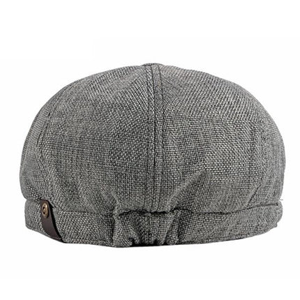 Men's Retro Beret Hat | Thin Breathable Octagonal Cap | Flat Top with Short Brim | Adjustable Acrylic | Casual Accessory