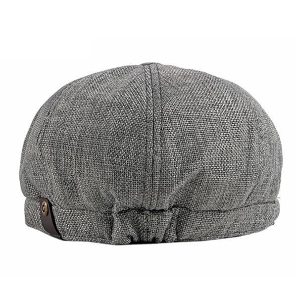 Men's Retro Beret Hat | Thin Breathable Octagonal Cap | Flat Top with Short Brim | Adjustable Acrylic | Casual Accessory