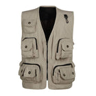 Men's Detachable Vest | High Quality Cotton Fabric | Multi Pockets | Zipper Closure | Machine Wash | Breathable Quick Dry | Stylish Copper Metal Zippers | Velcro Strips | Adaptable Back | Comfortable Casual Outerwear