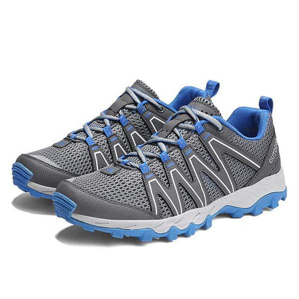Men's Outdoor Hiking Sneakers | All-Terrain | Rugged Design | Comfortable for Water & Track | Mesh Upper | Lace-Up Closure | Flexible Durable Sole