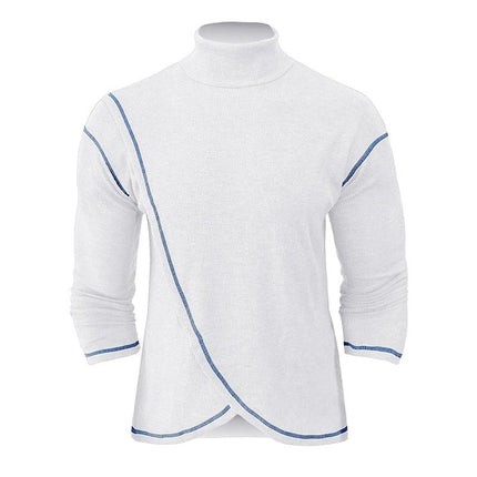Men's Turtleneck Sweater | Long Sleeve Knitted Pullover | Soft Warm Fabric | Versatile Colors & Sizes | Classic Round Neck | Durable & Stylish | Cozy Winter Wear | Fashionable Top