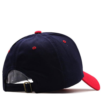 Men's Cotton Outdoor Cap | USA Flag Embroidery | Versatile Satin Weave | Adjustable Fit | Short Brim | Four Seasons Dome Hat | Casual Style | Embroidered Letters