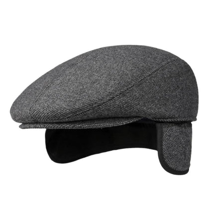 Retro Casual Beret | Warm Earmuff Hat | Fashionable Winter Headwear | Unisex Vintage Style | Cozy Fabric | Classic Design