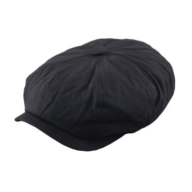 Men's Vintage Octagonal Hat | Cotton Linen Blend Beret | Classic Design | Breathable Fabric | Timeless Men's Accessory