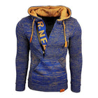 Men's Knitted Hoodie | Casual Loose Fit | Hooded Long Sleeve | Polyester Blend | Kangaroo Pocket | Soft & Breathable | Leisure Style | Activewear Pullover | Zipper Closure | Relaxed Fit | Classic Design
