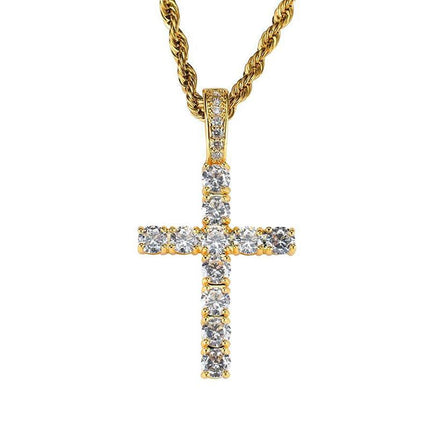 Vintage Cross Necklace | Casual Style | Unisex Jewelry | Pendant Necklace | Fashion Accessory | Retro Design