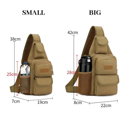 Men's Versatile Outdoor Casual Shoulder Messenger Bag | Durable Material | Ample Storage | Multi-Functional Pockets | Adjustable Strap | Secure Closures | Lightweight & Portable