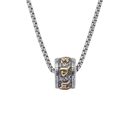 Retro Cloud Pendant Necklace | Vintage Style Cylinder Design | Trendy Jewelry Accessory | Unique Pendant for Women | Fashionable Necklace | Ideal Gift