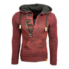 Men's Knitted Hoodie | Casual Loose Fit | Hooded Long Sleeve | Polyester Blend | Kangaroo Pocket | Soft & Breathable | Leisure Style | Activewear Pullover | Zipper Closure | Relaxed Fit | Classic Design