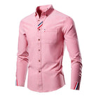 Men's Casual Long Sleeve Shirt | Multicolor Cotton Blend | Loose Fit | Classic Collar | Buttoned Cuffs | Vibrant Patterns | Versatile and Comfortable | Sizes S-XXL