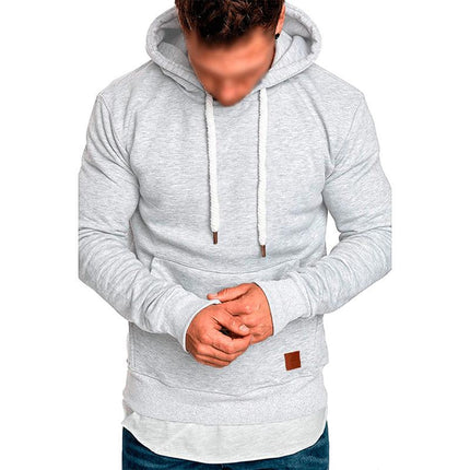 Men's Hooded Sweatshirt | Solid Color | Long Sleeve | Casual Fit | Cotton Blend | Soft & Warm | Versatile Everyday Wear | Adjustable Drawstring Hood | Ribbed Cuffs | Minimalist Design | Fall Winter Spring