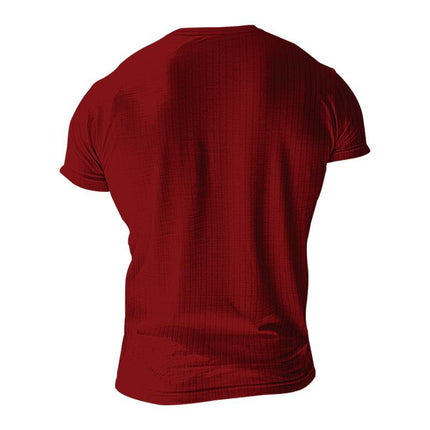 Men's Stretch Knit Henley T-Shirt | Short Sleeve Casual Top | Classic Button Placket | Comfortable Regular Fit | Breathable Fabric | Versatile Style for Everyday Wear