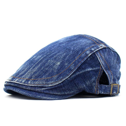 Men's Vintage Washed Beret | Classic French Style Hat | Fashion Accessories | Timeless Design for All Seasons | Comfortable Fit