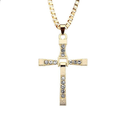 Casual Fashion | Shiny Cross Pendant Necklace | Silver Tone | Unisex | Versatile Style Jewelry | High Quality Metal Finish