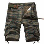 Men's Vintage Plaid Shorts | Comfortable Fit | Functional Pockets | Classic Retro Style | Durable Cotton Blend | Casual Wear